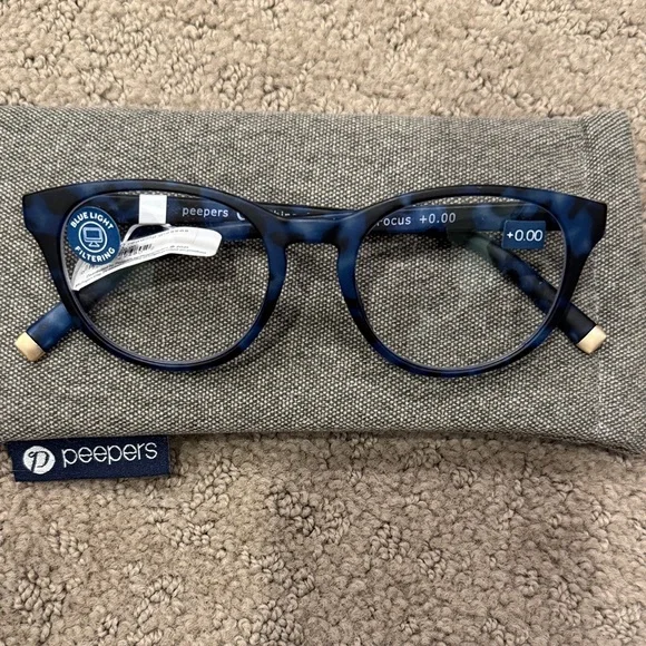 Peepers Blue Canyon Blue Light Filtering No correction Glasses, NWT - Picture 2 of 6